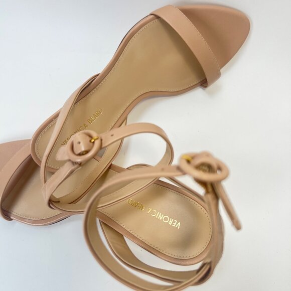 Veronica Beard Darcelle Bisquele Sandals Kitten Heels Size 7.5 - Picture 7 of 13